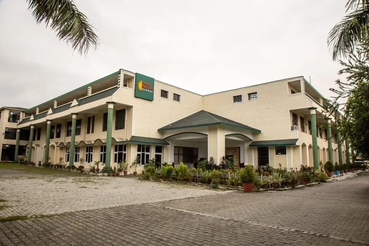 The main building of Doon Global School, Dehradun